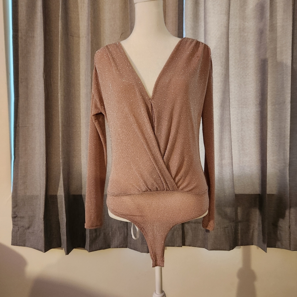 Small Glittery Light Pink Windsor bodysuit